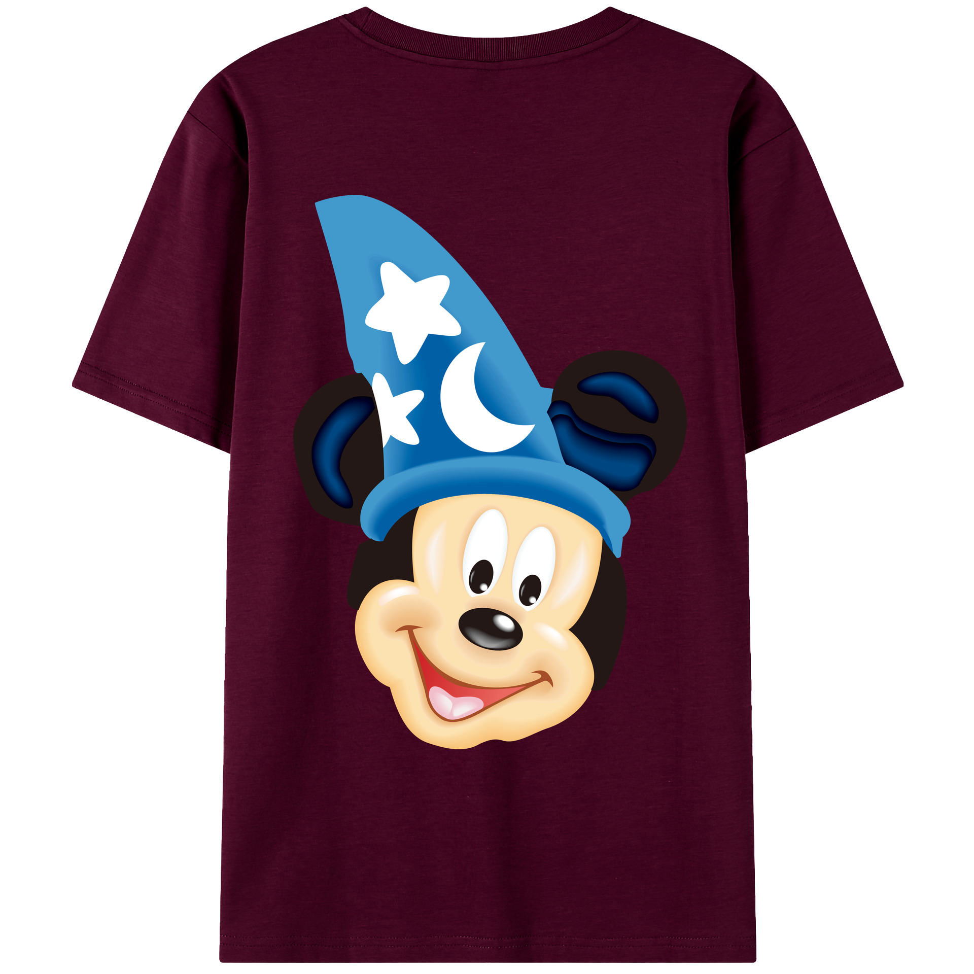 （画像用） ミッキーマウス Mickey Mouse レディース半袖Tシャツ(バックプリント)